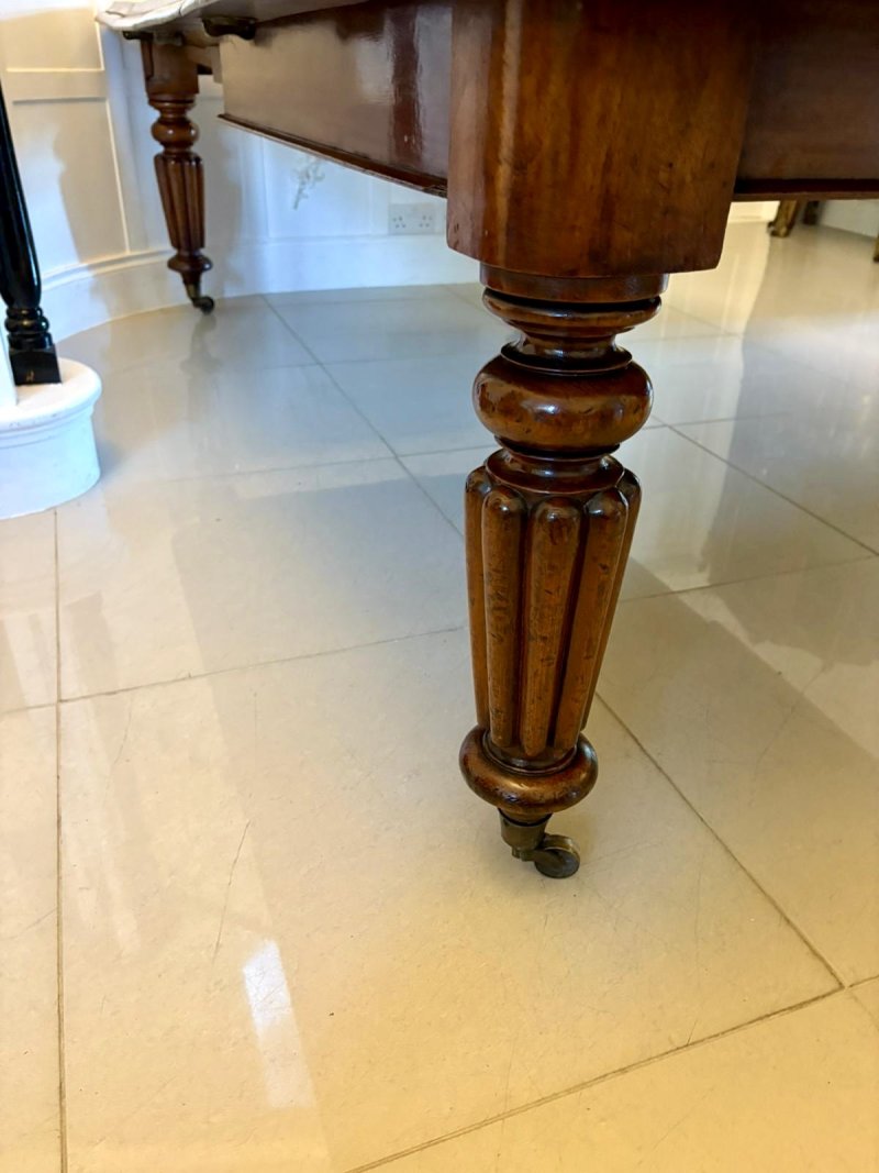 Antique Victorian Quality Mahogany 10/12 Seater Extending Dining Table - Image 14